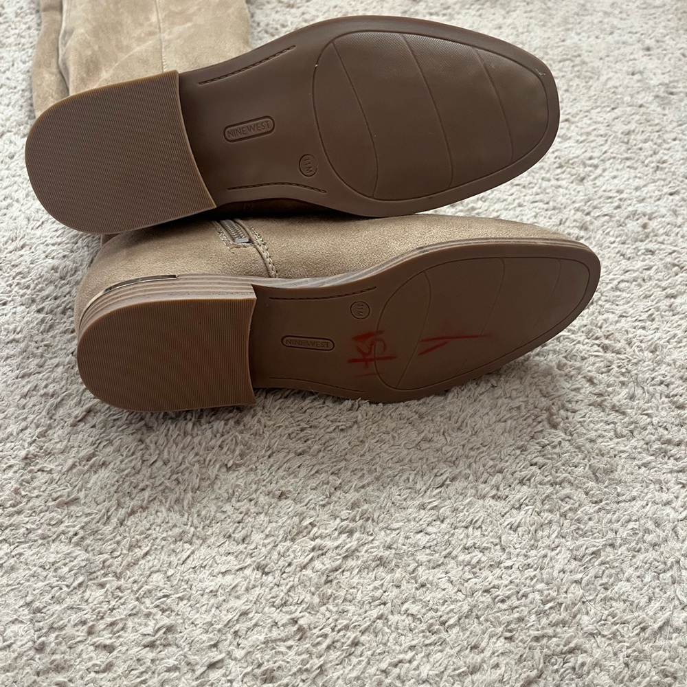 Nine West Allair Tan Over the Knee-High Suede Boots size 11 - Picture 5 of 12